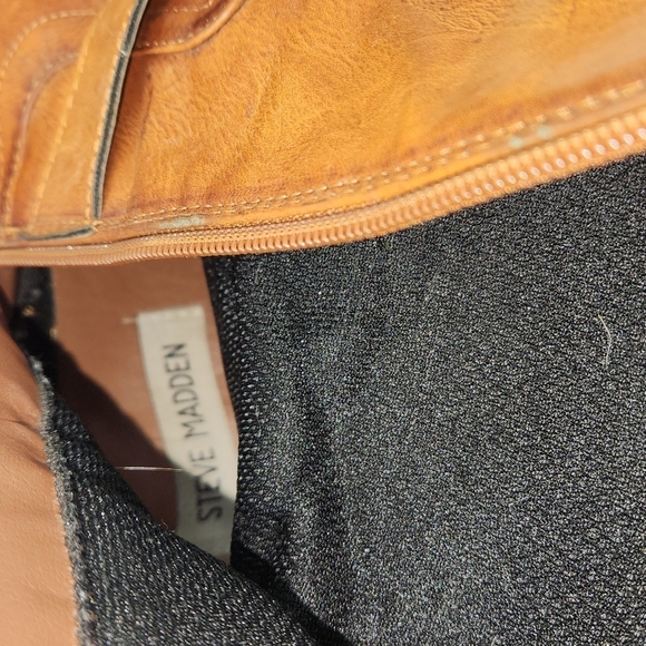 Steve Madden Chestnut Harlii Cognac Boots - Picture 7 of 9